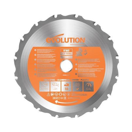 Evolution 7-1/4-Inch Multi Material Circular and Chop Saw Blade, 20T RAGEBLADEX